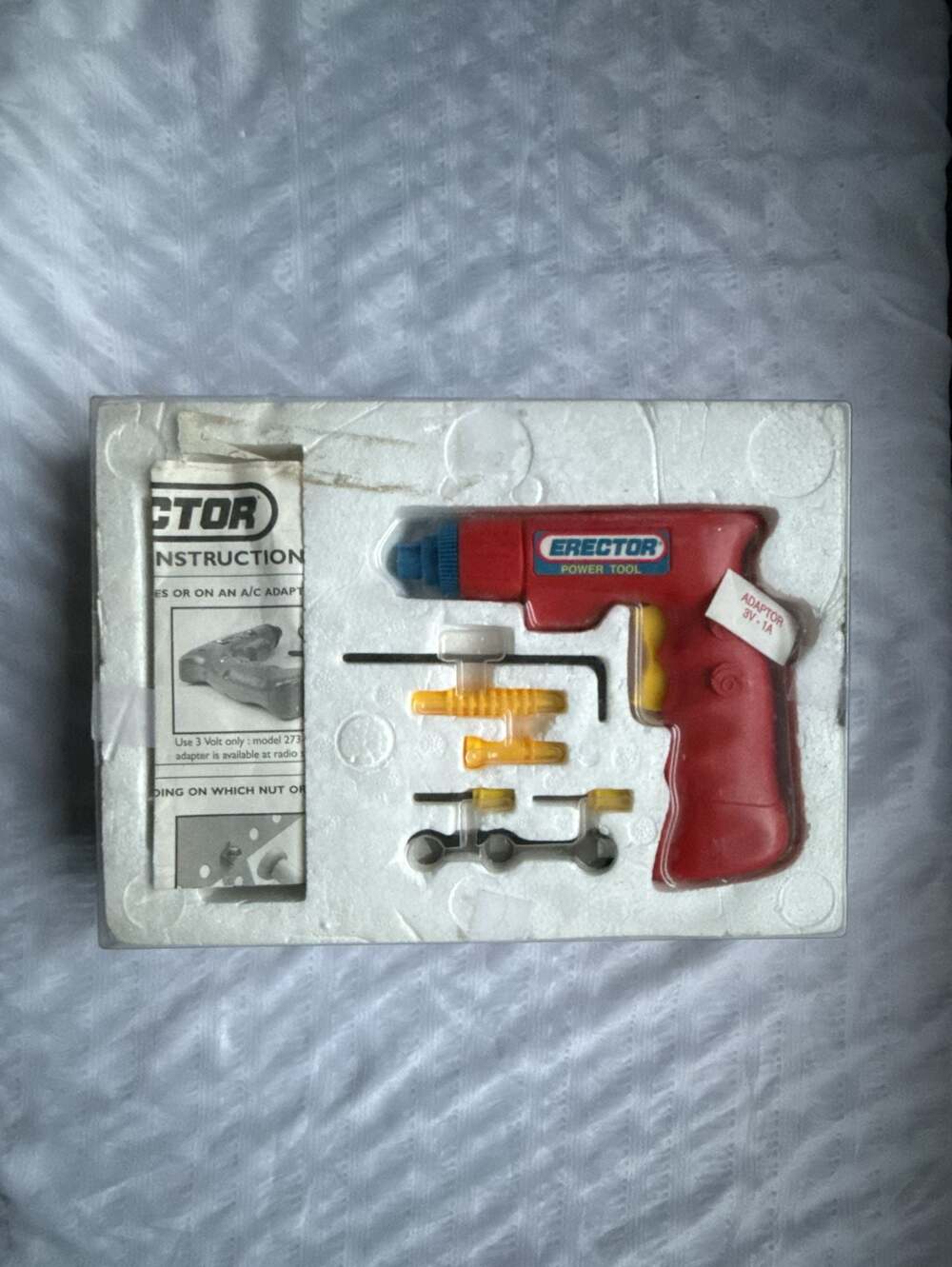 Vintage Meccano Erector Power Tool Drill Set with Original Box and Manual